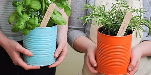Library Playhouse: Windowsill Herb Garden