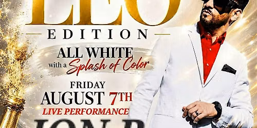 Friday Aug 7th, WHITE AFFAIR w\/ JON B @ The COLISEUM
