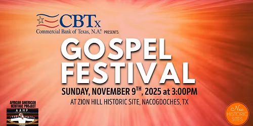 Gospel Festival at Zion Hill Historic Site