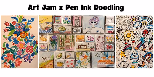 Art Jam x Pen Ink Doodling by Sher Ley