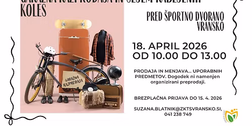 GARA\u017dNA RAZPRODAJA IN SEJEM RABLJENIH KOLES