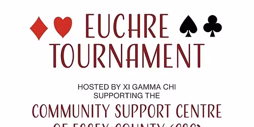 Euchre Tournament Fundraiser 