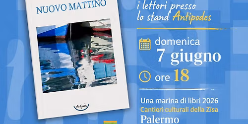 Firmacopie del libro "Nuovo mattino" di Giovanni Puma — Cantieri Culturali Zisa