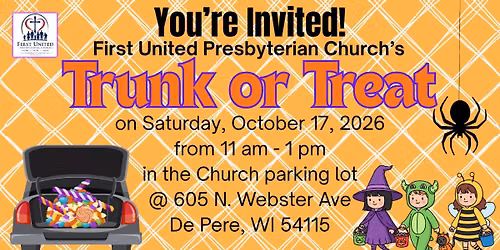 First United Presbyterian Church's First ever Trunk or Treat