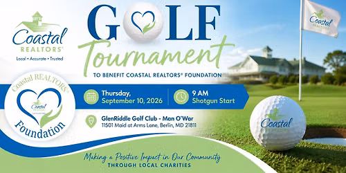 Coastal REALTORS Annual Golf Tournament to Benefit Coastal REALTORS Foundation.