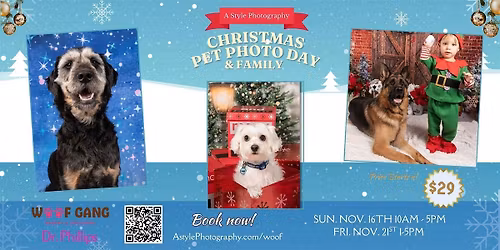 Christmas Pet and Family Photo Event