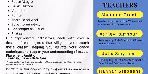 Summer Intensive- Placement Audition