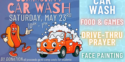 COMMUNITY CAR WASH (food, games, & more)