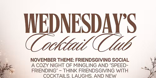 Wednesday\u2019s Cocktail Club
