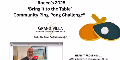 Bring it to the Table: Rocco\u2019s Ping Pong Challenge!