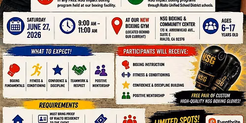 FREE One-Day NSG Impact Youth Summer Boxing Clinic