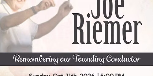 Baldwin Pops Tribute to Joe Riemer