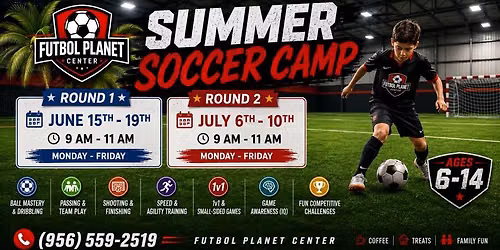 \u26bd\ufe0f\u2600\ufe0f SUMMER SOCCER CAMP \u2600\ufe0f\u26bd\ufe0f 