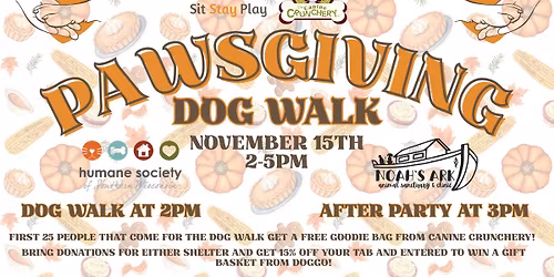 Pawsgiving Dog Walk 