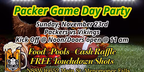 Packer Game Day Party