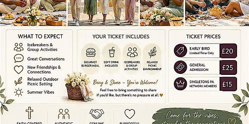 SUMMER MINGLE \u2600\ufe0f A Picnic for Christian Singles