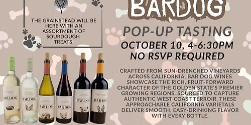 BarDog Pop-Up Tasting Event