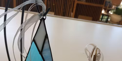 Christmas Ornament Stained Glass Suncatcher - Choose Tree OR Dove