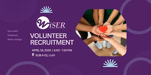 WiSER's Volunteer Recruitment Event