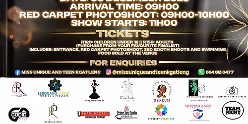 Miss Unique And Teen Kgatleng 2nd Celestial Coronation