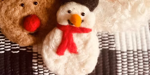 Needle felted Christmas ornaments 