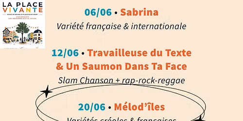 M\u00c9LOD'\u00ceLES - CONCERT LIVE DE LA PLACE VIVANTE