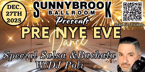 Special Salsa & Bachata Pre NYE Eve Dance w\/ DJ Poli