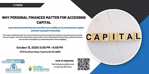 Why Personal Finances Matter for Accessing Capital