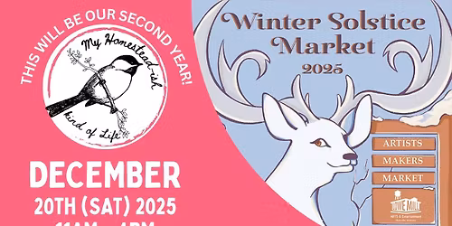 We will be at Lowe Mill Arts Winter Solstice in STUDIO 115!