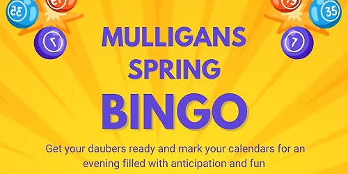 Shaker Run Golf Club \ud83c\udf89 BINGO NIGHT IS BACK AT MULLIGANS \ud83c\udf89