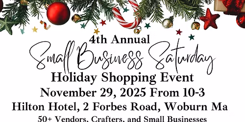 4th Annual Small Business Saturday Holiday Shopping Event