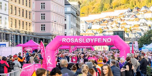 Rosa sl\u00f8yfe-l\u00f8pet Bergen \u2013 sosial l\u00f8petur 2026