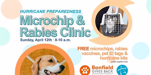 Free Pet Microchip & Rabies Clinic