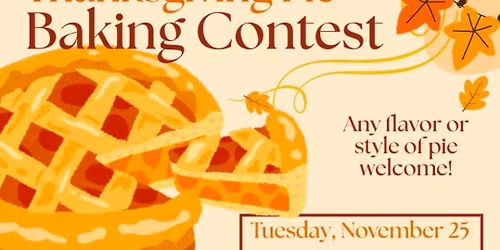 Thanksgiving Pie Baking Contest