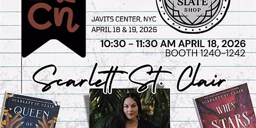 TBSS BookCon 2026 Reservation: Scarlett St. Clair