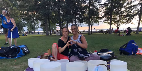 Sunset Sound Healing Yoga at the Beach with Justine and Rebecca