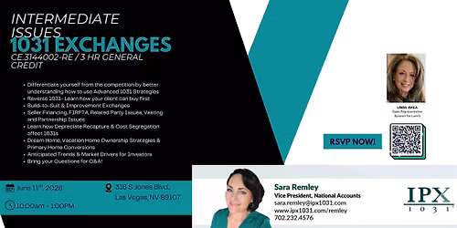 1031 EXCHANGES - Intermediate Issues