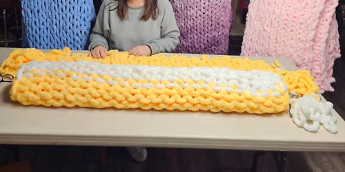 2 SPOTS LEFT! July 18th - CR Spa Salon & Local Artisans Chunky Knit Blanket Workshop
