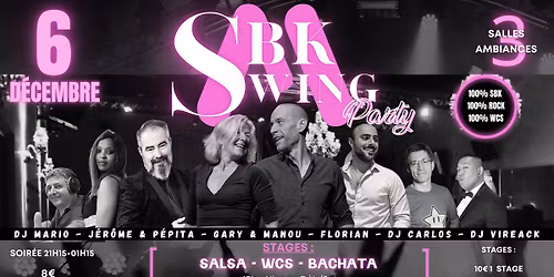 Soir\u00e9e SBK SWING Party - Samedi 6 d\u00e9cembre \ud83d\udc83