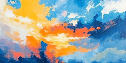 Workshop | DRAMATIC SKY: Abstract the Clouds w\/ Acrylic