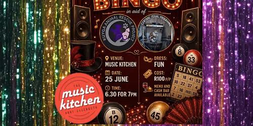 Music Bingo for Kuyga Animal Rescue & Central Feral Programme