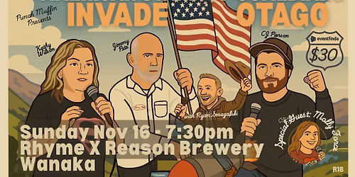 American Standup Comedians Invade Wanaka @ Rhyme X Reason