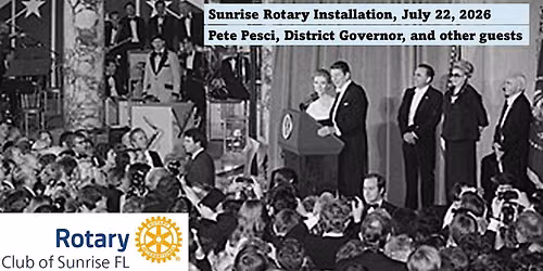 Rotary Club of Sunrise FL Officer Installation