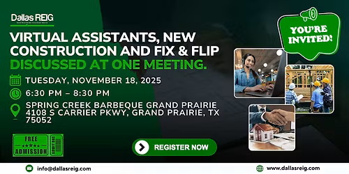 Virtual Assistants, New Construction and Fix & Flip
