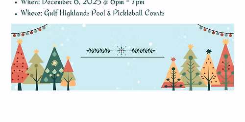 Gulf Highlands Beach Resort Tree Lighting