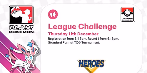 Heroes Pokemon TCG League Challenge - December - \u00a34