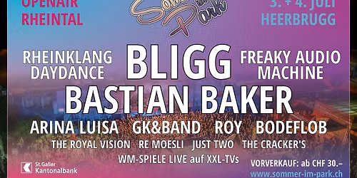 Sommer im Park 2026 - Openair Rheintal