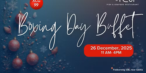 Boxing Day Buffet at Van Rooi Fish & Seafood Restaurant \ud83e\udd9e\u2728\ud83c\udf81