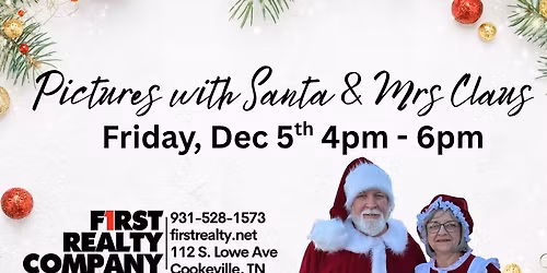 Pictures with Santa & Mrs Claus