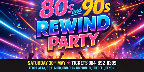 80's AND 90's REWIND PARTY 